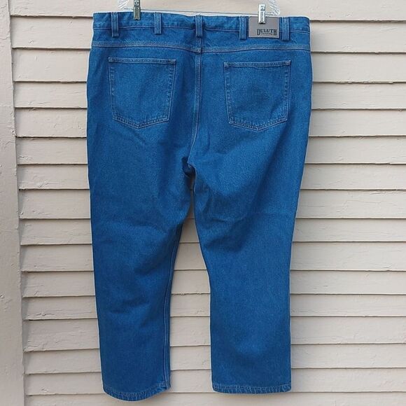 Duluth Trading Reinforced Hems Blue All Cotton Men's Jeans Size 44×30 - Picture 7 of 10